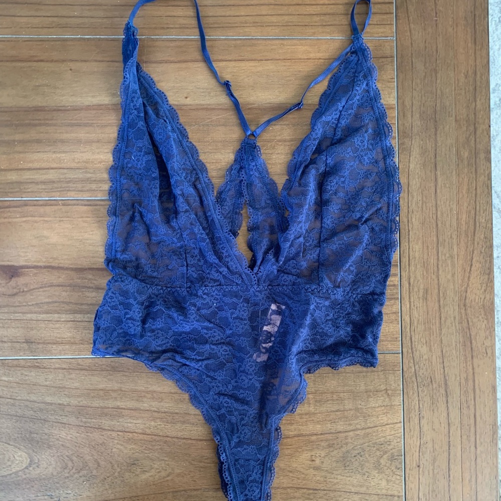 Brand New Victoria Secrete Blue Lace Lingerie